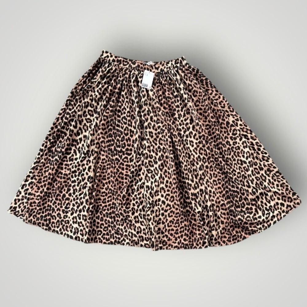 H&M Midi Skirt Animal Print Women Size 10